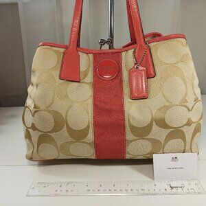 Coach New York Medium Pink Khaki